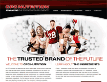 Tablet Screenshot of cpcnutrition.com